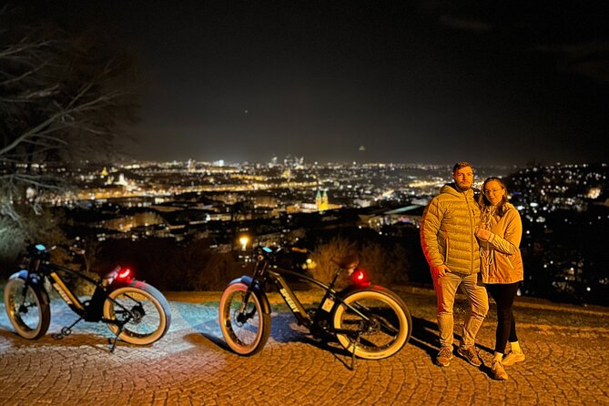 Retro Style E-Bike Night Tour in Prague - Live Guided - Wenceslas Square and the Powder Tower