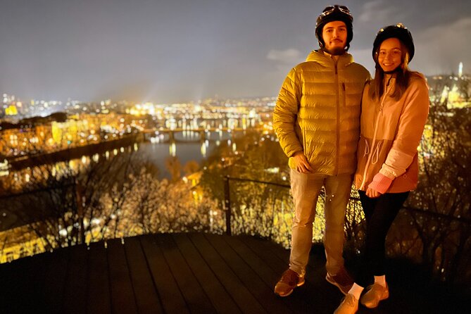 Retro Style E-Bike Night Tour in Prague - Live Guided - Five bridges from Letna Viewpoint