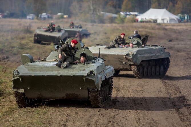 Ride in a BMP tank and military garage tour Prague - What you see in the military garages
