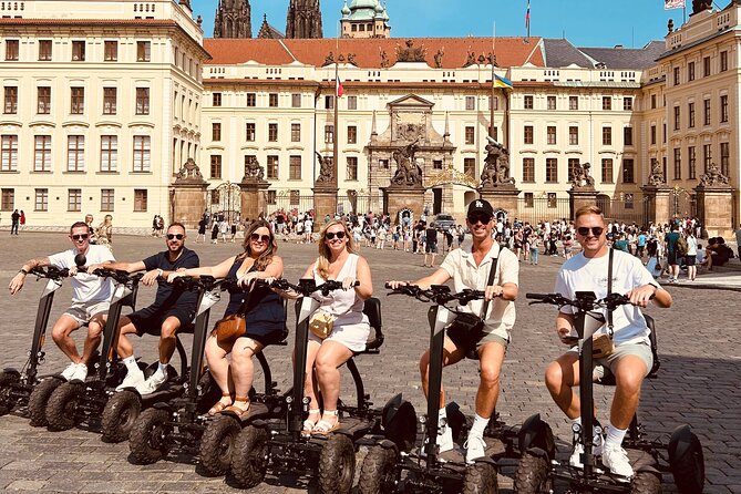 Scooter tours to Prague Castle and views. - Starting near Charles Bridge on a seated scooter