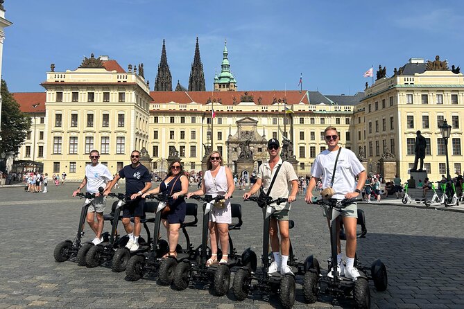Scooter tours to Prague Castle and views. - Passing Charles Bridge from a different angle