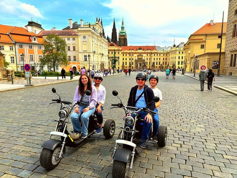 The best Trike Bike Prague city tour - Charles Bridge from several useful angles