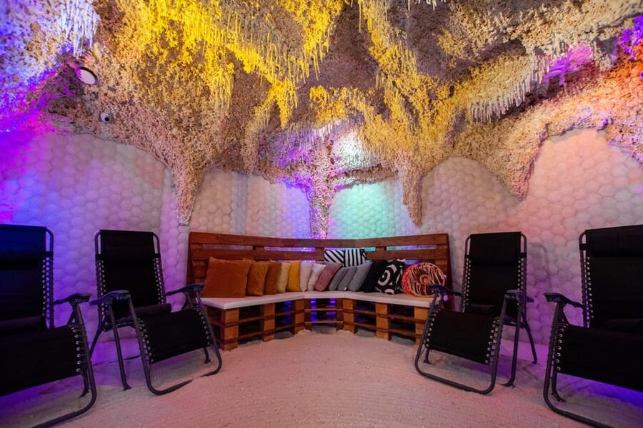 Unique salt cave in Prague - Socks are the one item you cannot forget